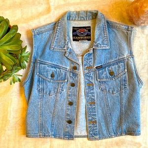 Vintage Paris Antique Jean works Vest